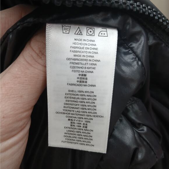 Michael Kors Full Zip High Neck Quilted Puffer Jacket Black w/black hardware Med - Picture 5 of 10